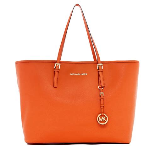 michael kors burnt orange tote|michael kors tote bag.